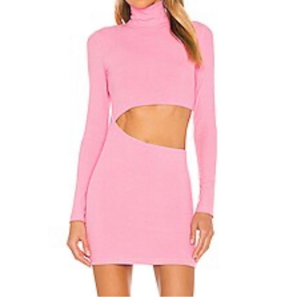 Superdown Vibrant Pink Long Sleeve Dress